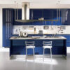 Tủ bếp acrylic màu xanh A16