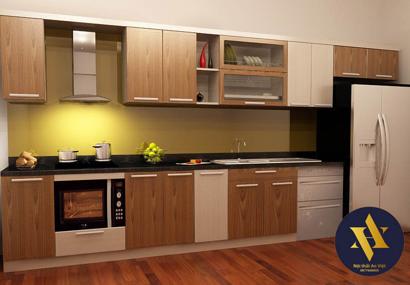 Mẫu tủ bếp phù hợp với căn hộ chung cư đẹp hiện đại