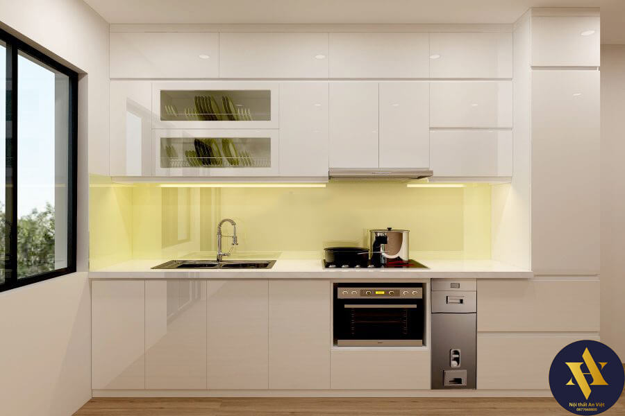 Tủ bếp hiện đại đảm bảo vệ sinh, sức khỏe cho gia đình
